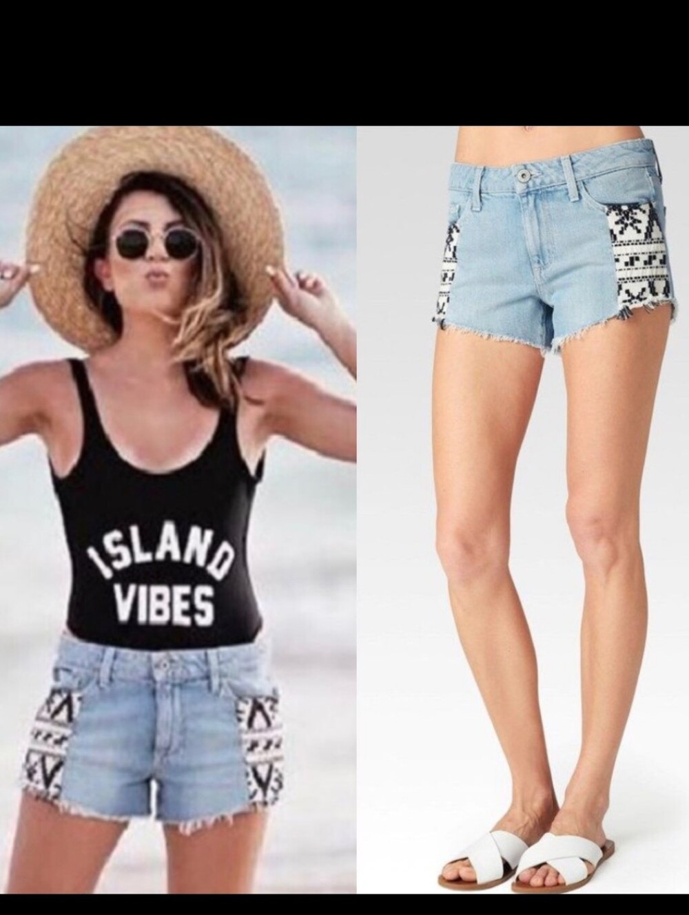 Paige Kiera Mayan Jean Shorts Sz.28